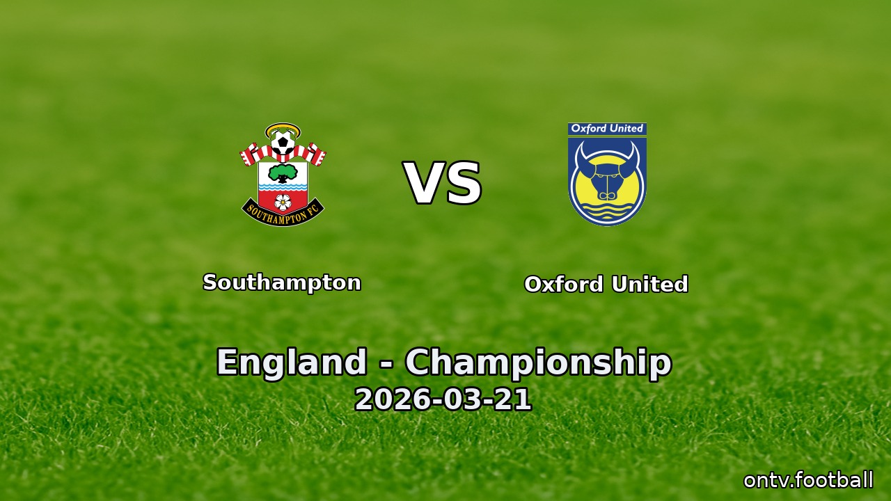 Southampton vs Oxford United