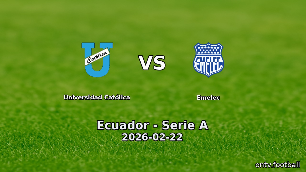 Universidad Católica vs Emelec