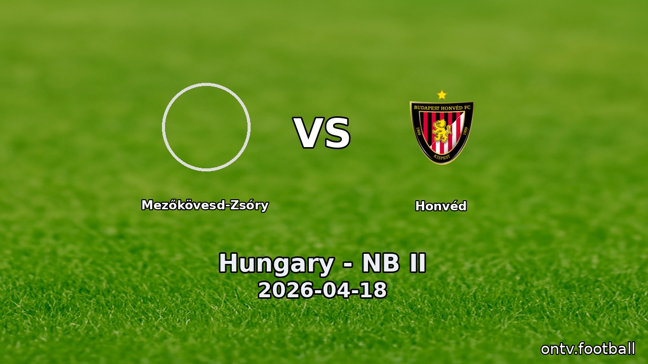 Mezőkövesd-Zsóry vs Honvéd