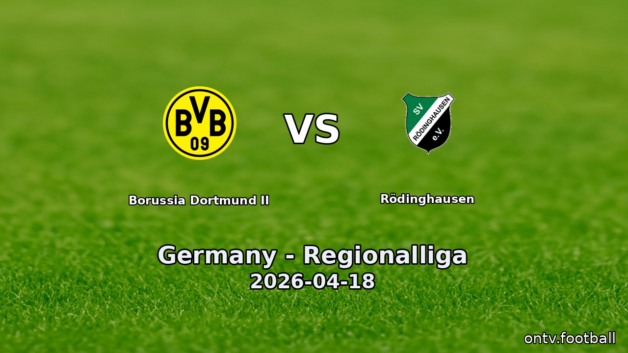 Borussia Dortmund II vs Rödinghausen