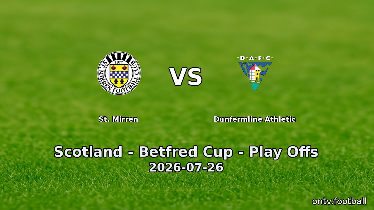 St. Mirren vs Dunfermline Athletic