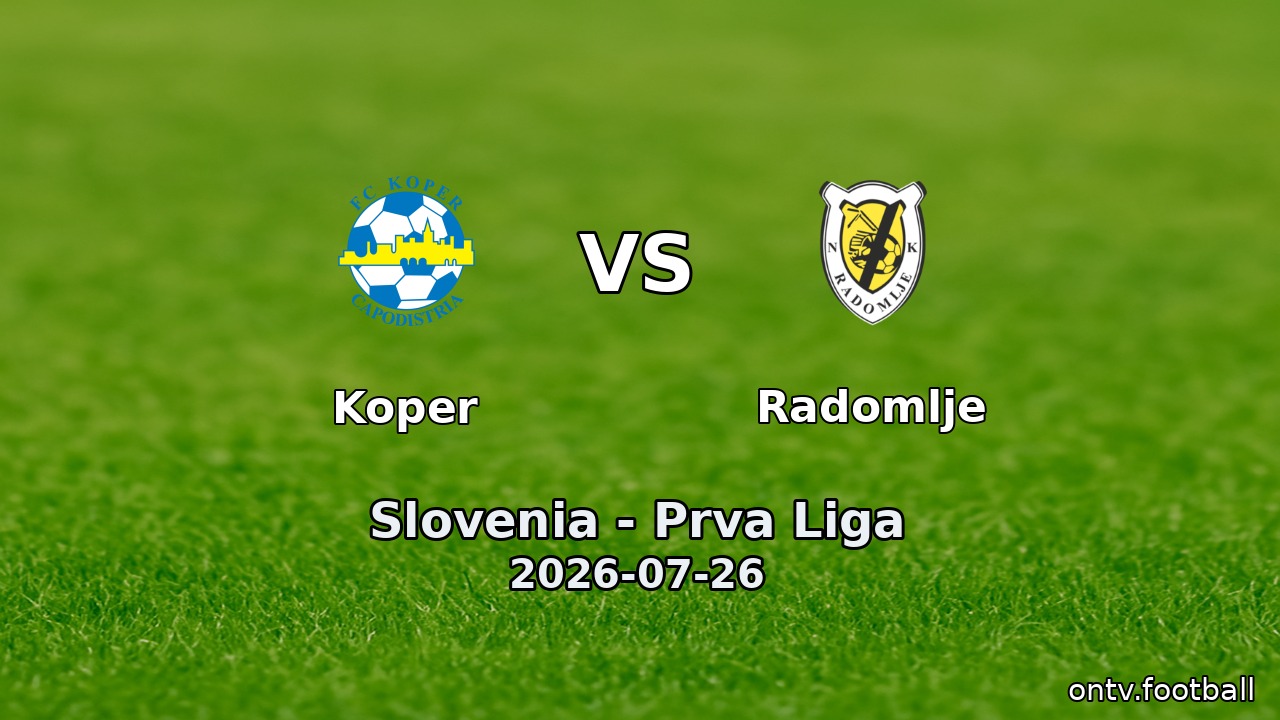 Koper vs Radomlje