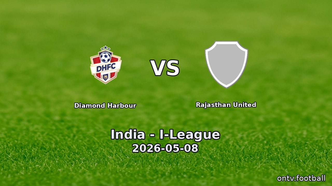 Diamond Harbour vs Rajasthan United