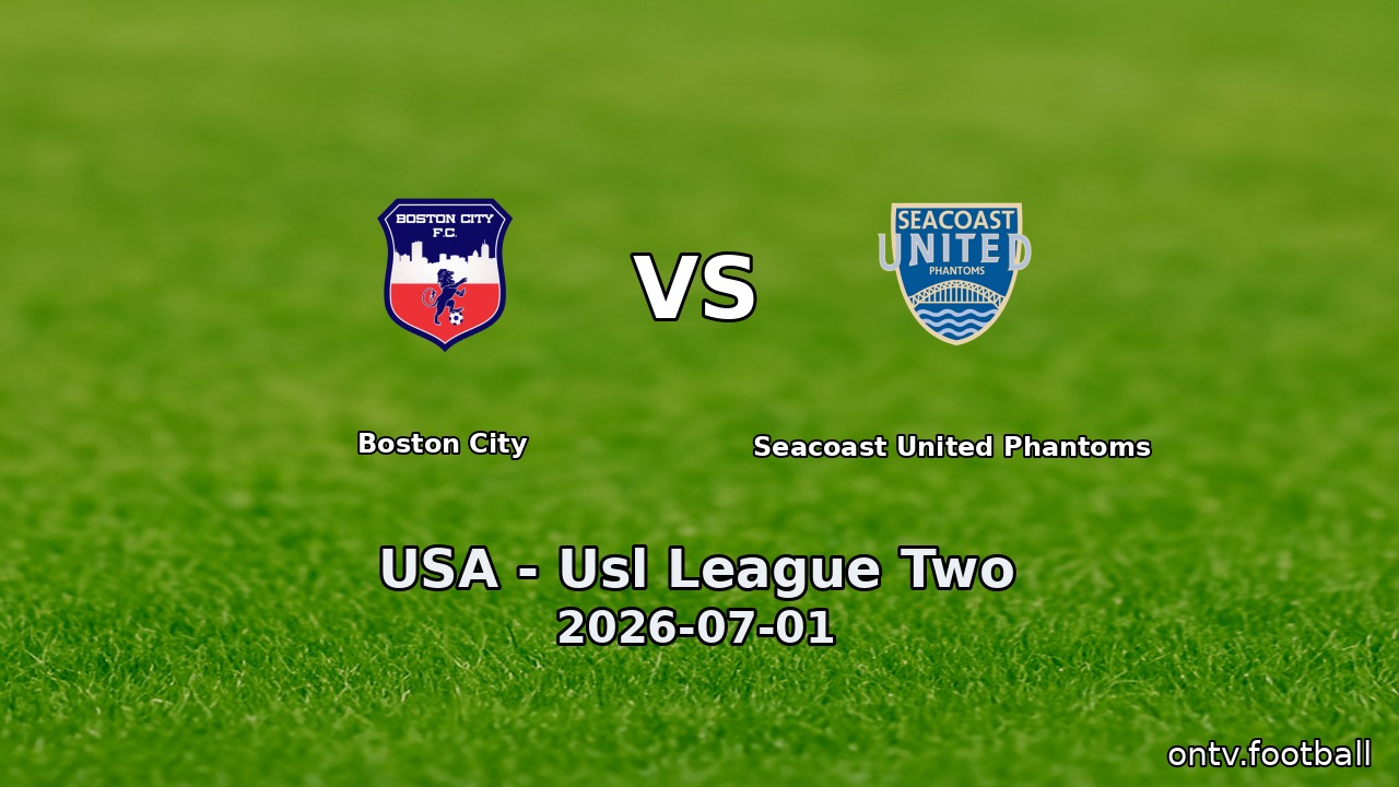 Boston City vs Seacoast United Phantoms