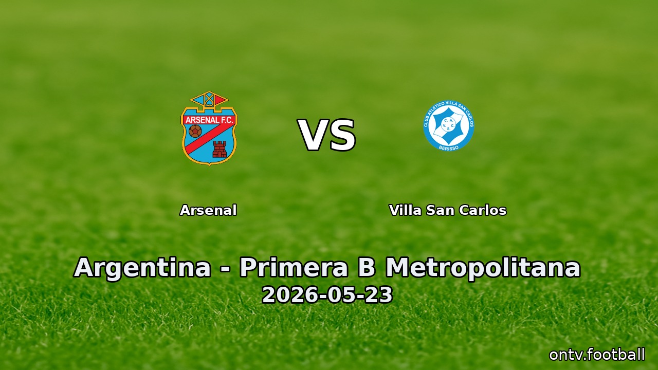 Arsenal vs Villa San Carlos