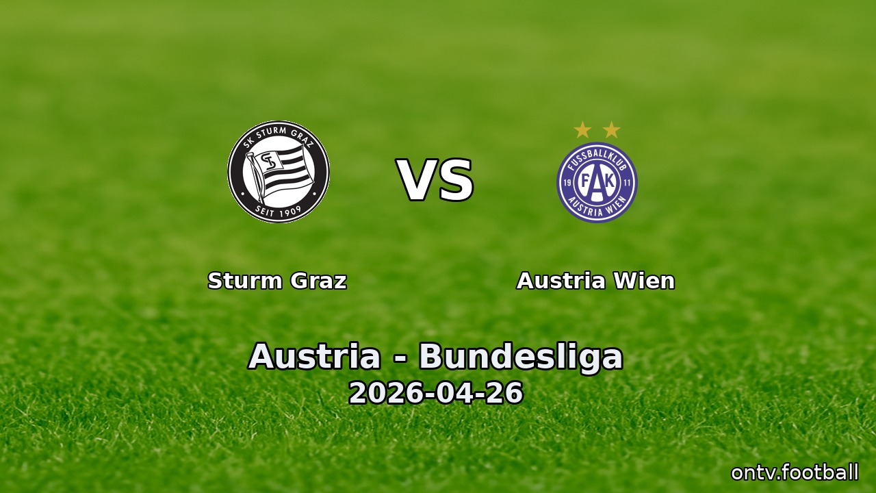 Sturm Graz vs Austria Wien