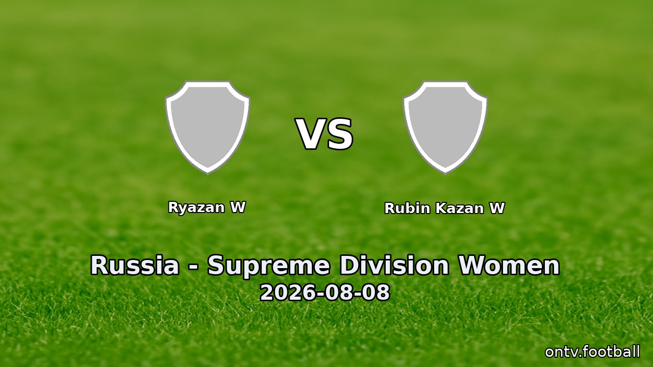 Ryazan W vs Rubin Kazan W