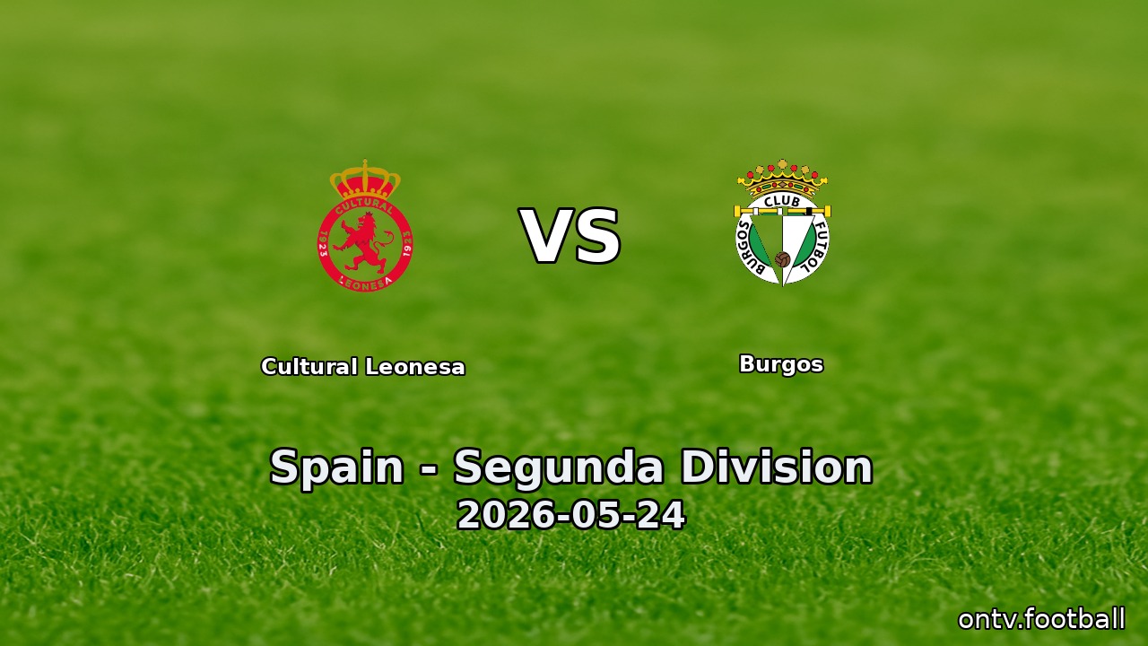 Cultural Leonesa vs Burgos