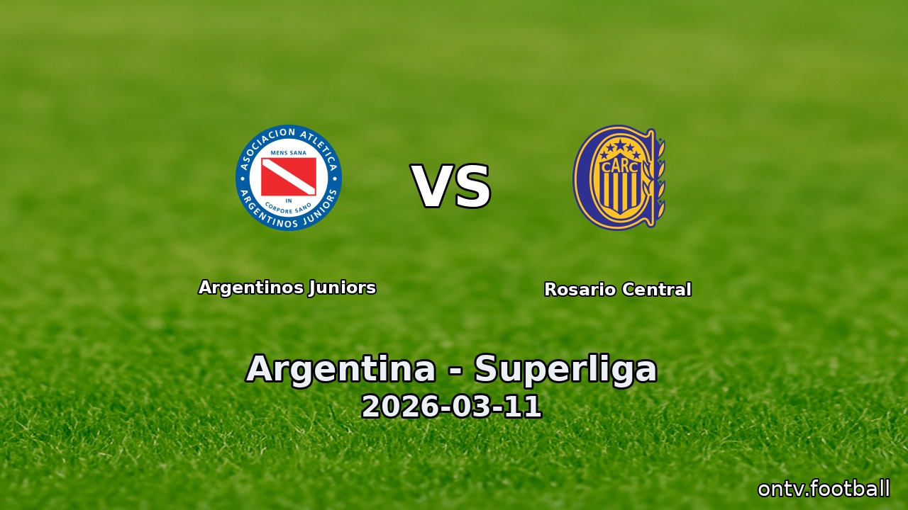 Argentinos Juniors vs Rosario Central