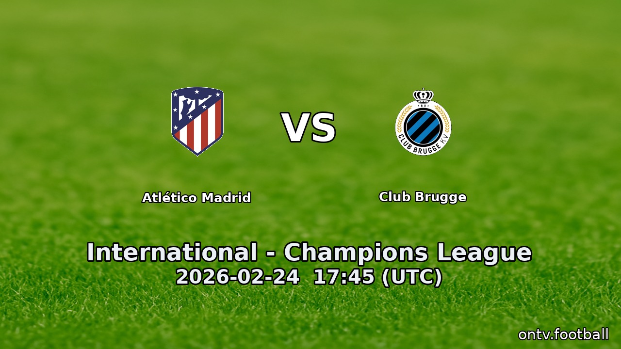 Atlético Madrid vs Club Brugge