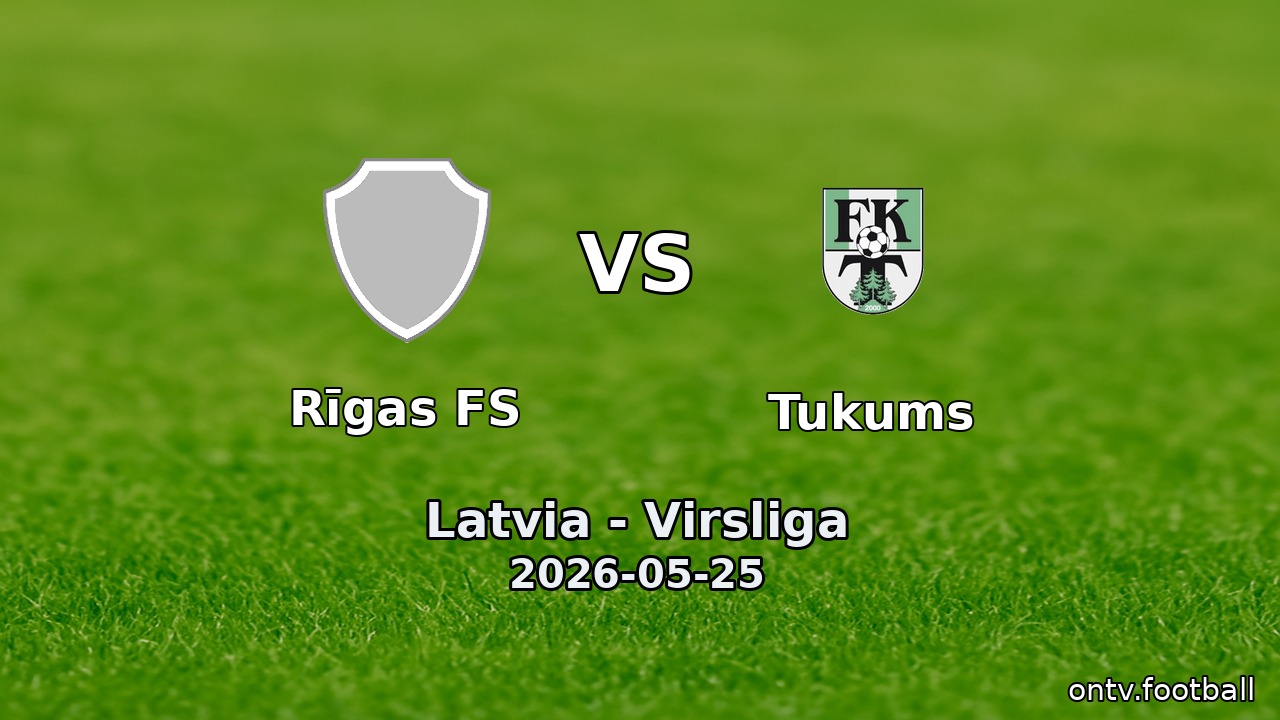 Rīgas FS vs Tukums
