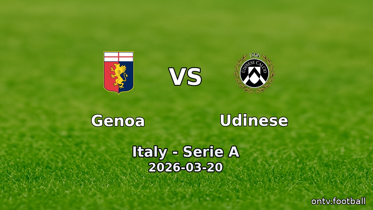Genoa vs Udinese