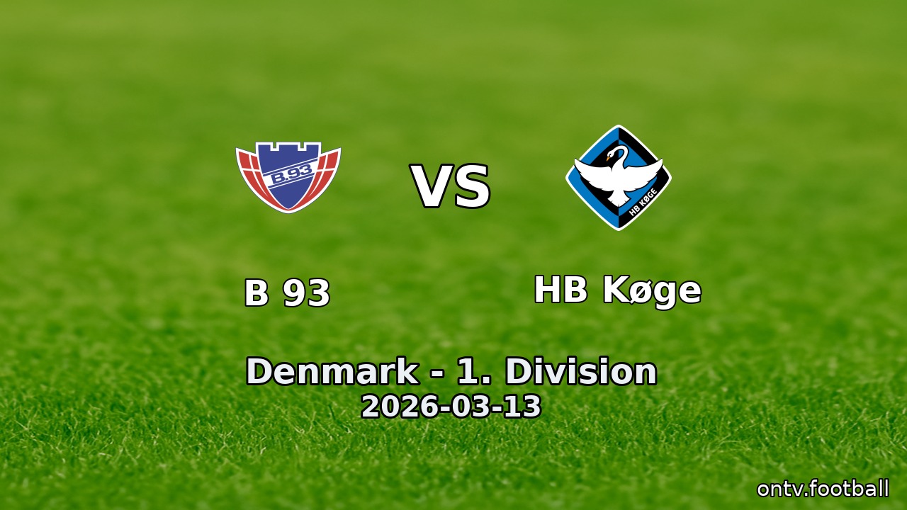 B 93 vs HB Køge