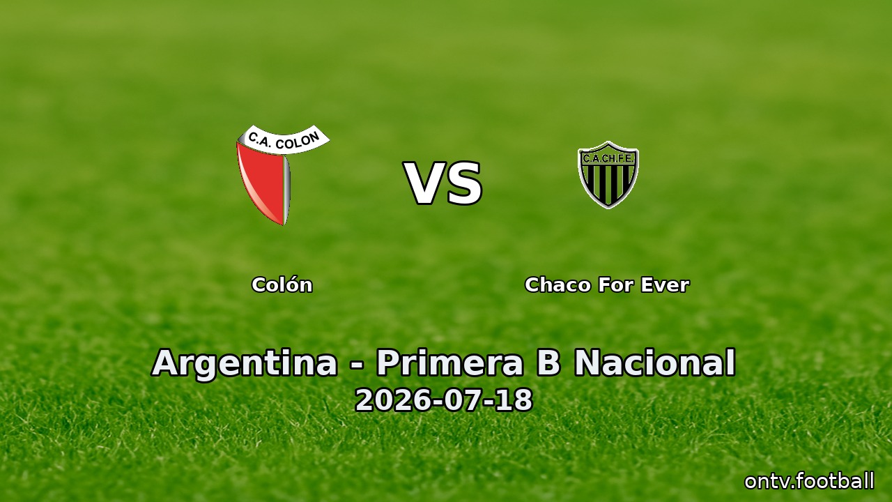 Colón vs Chaco For Ever