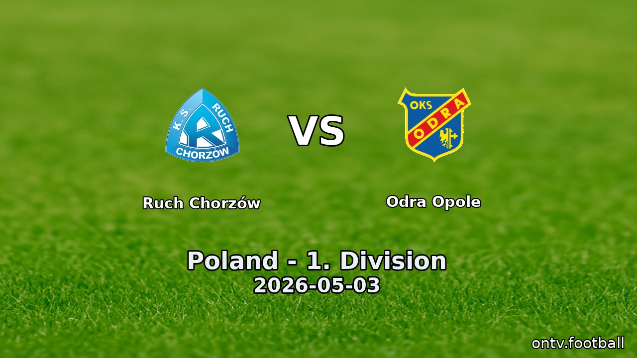 Ruch Chorzów vs Odra Opole