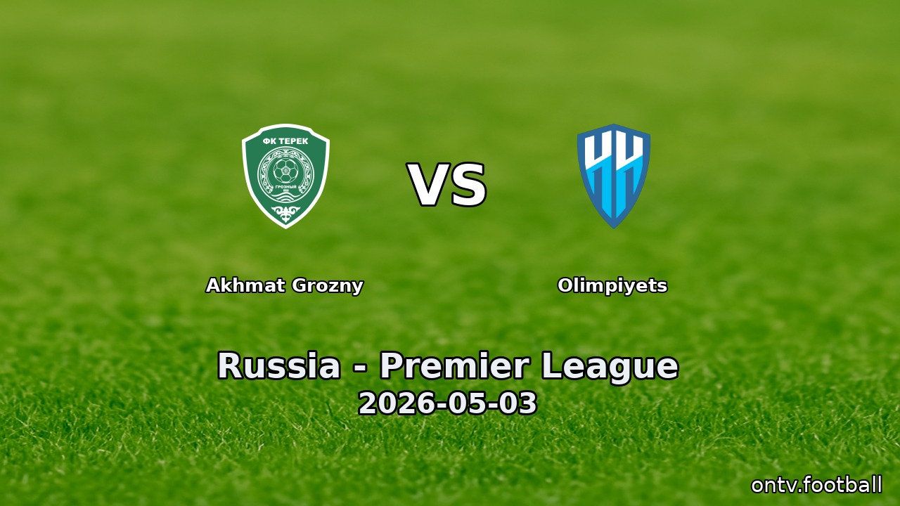Akhmat Grozny vs Olimpiyets