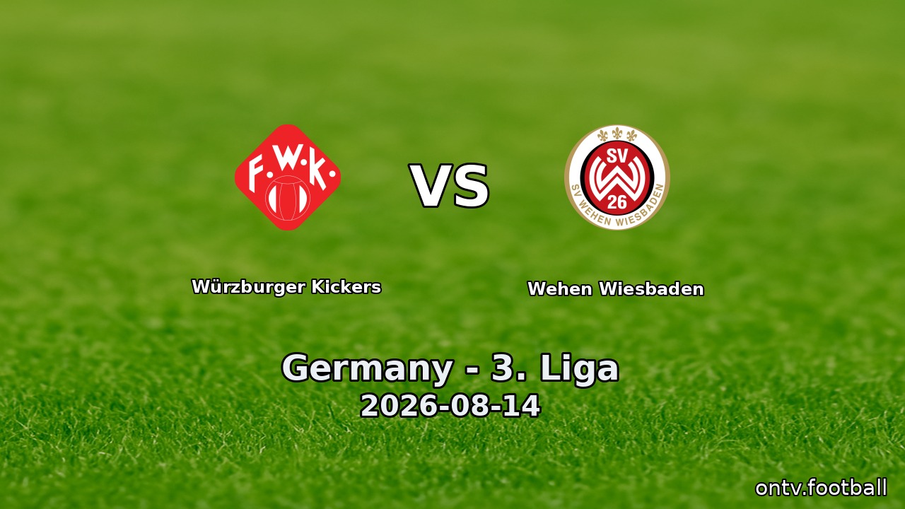 Würzburger Kickers vs Wehen Wiesbaden