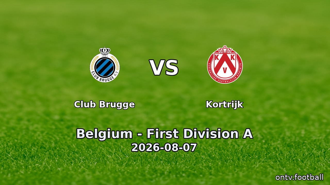 Club Brugge vs Kortrijk