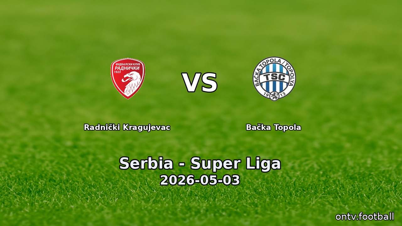 Radnički Kragujevac vs Bačka Topola