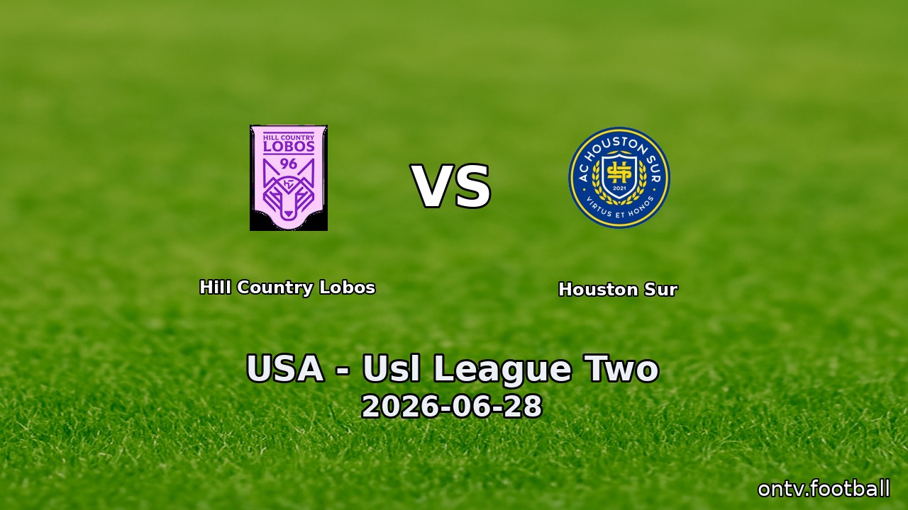 Hill Country Lobos vs Houston Sur