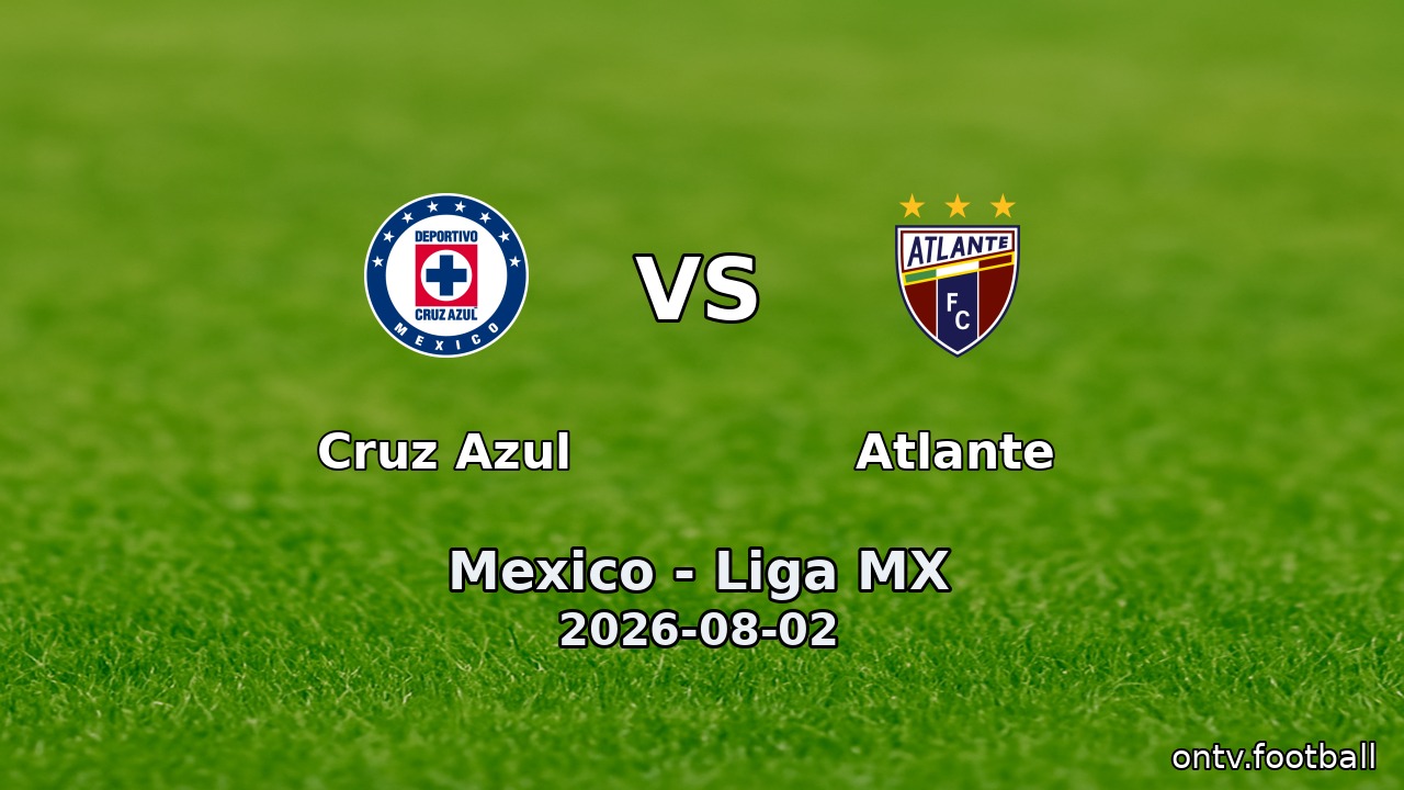 Cruz Azul vs Atlante