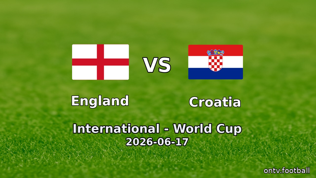 England vs Croatia