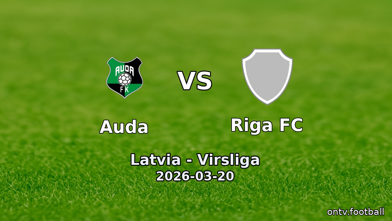 Auda vs Riga FC