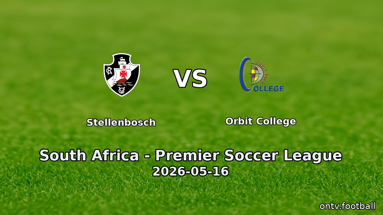 Stellenbosch vs Orbit College