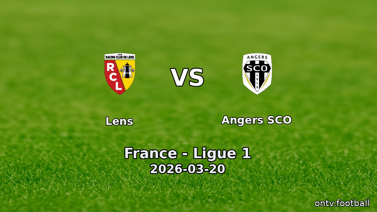 Lens vs Angers SCO