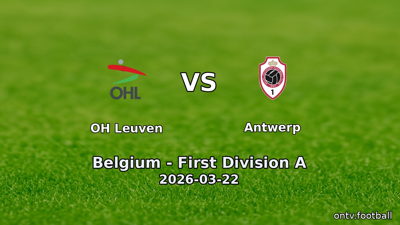 OH Leuven vs Antwerp