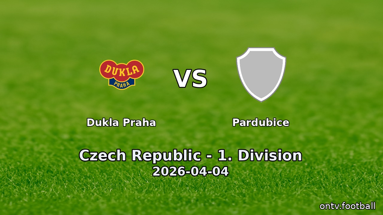 Dukla Praha vs Pardubice
