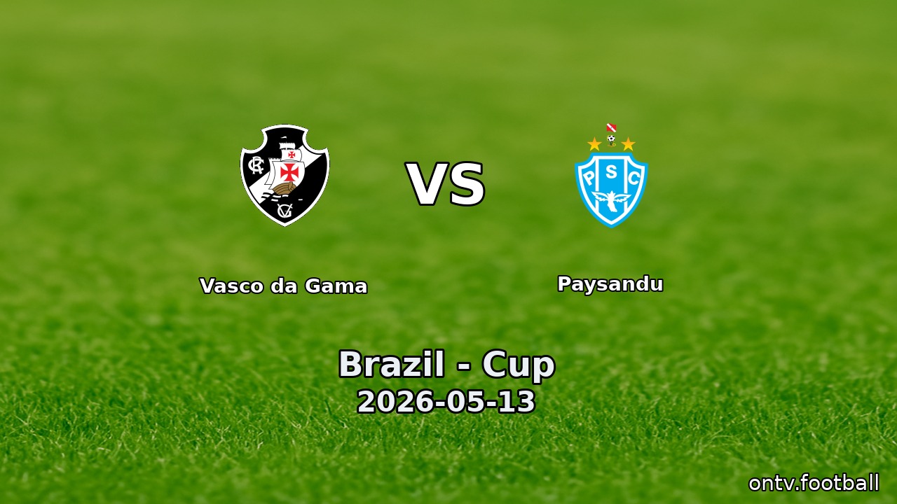 Vasco da Gama vs Paysandu
