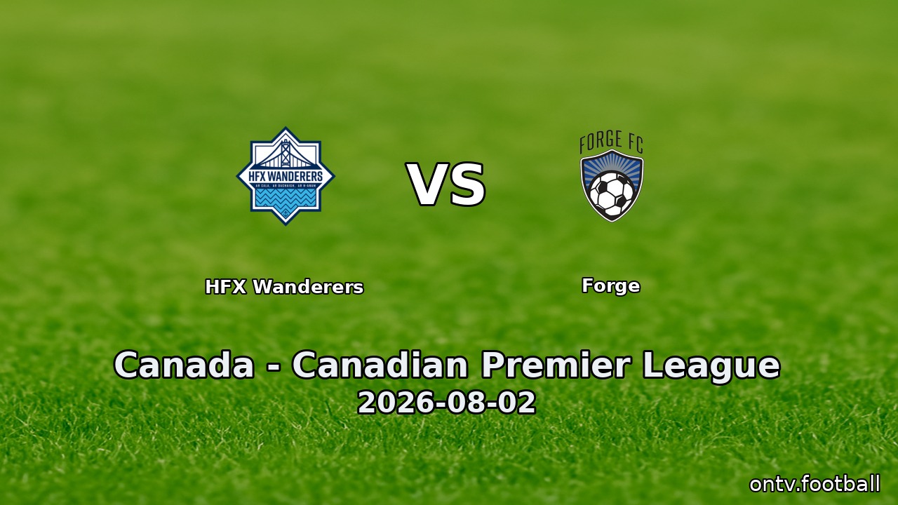 HFX Wanderers vs Forge