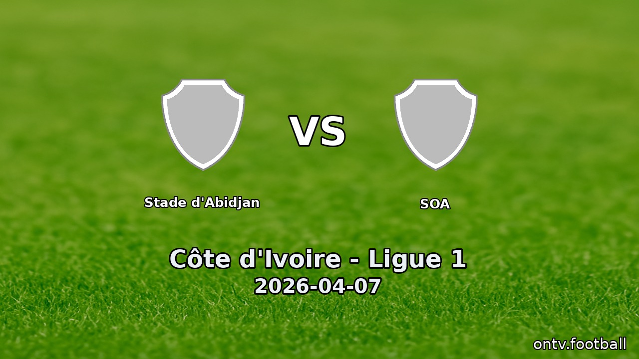 Stade d'Abidjan vs SOA