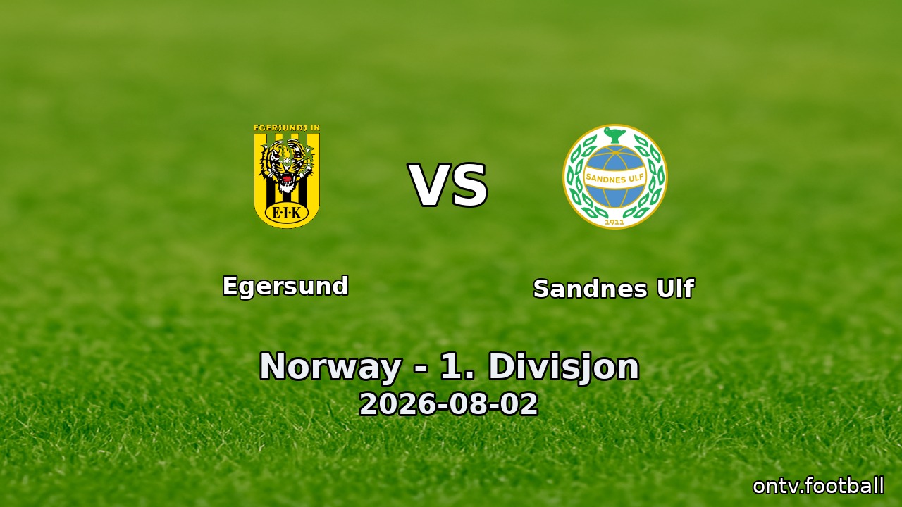 Egersund vs Sandnes Ulf