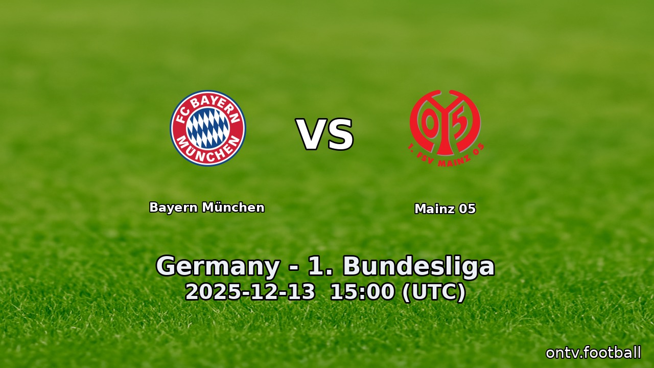 Bayern München vs Mainz 05