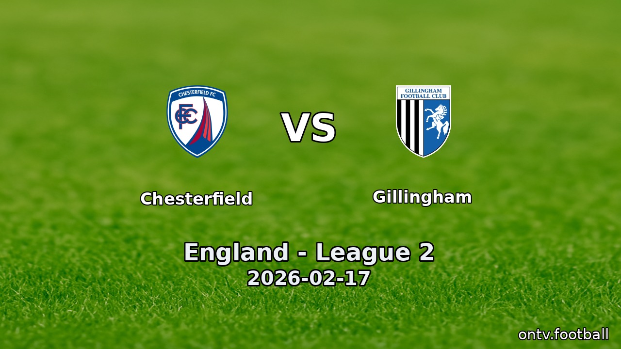 Chesterfield vs Gillingham