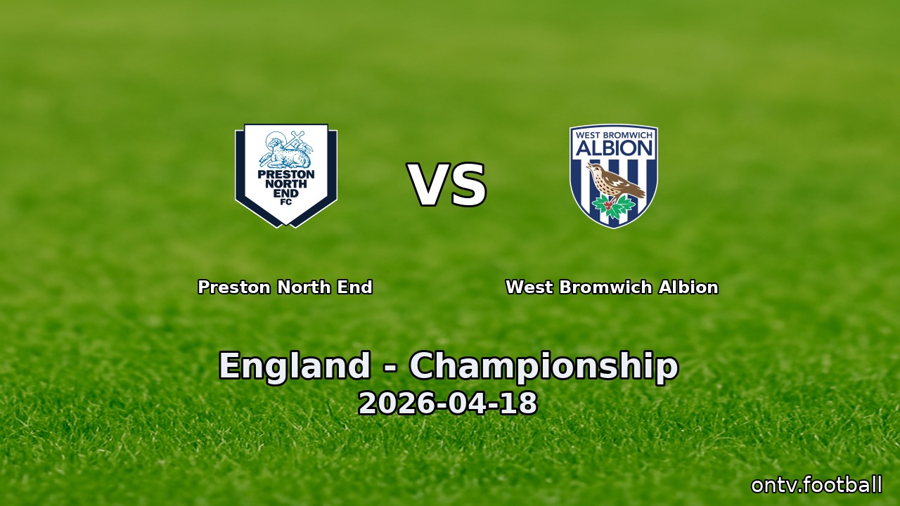 Preston North End vs West Bromwich Albion