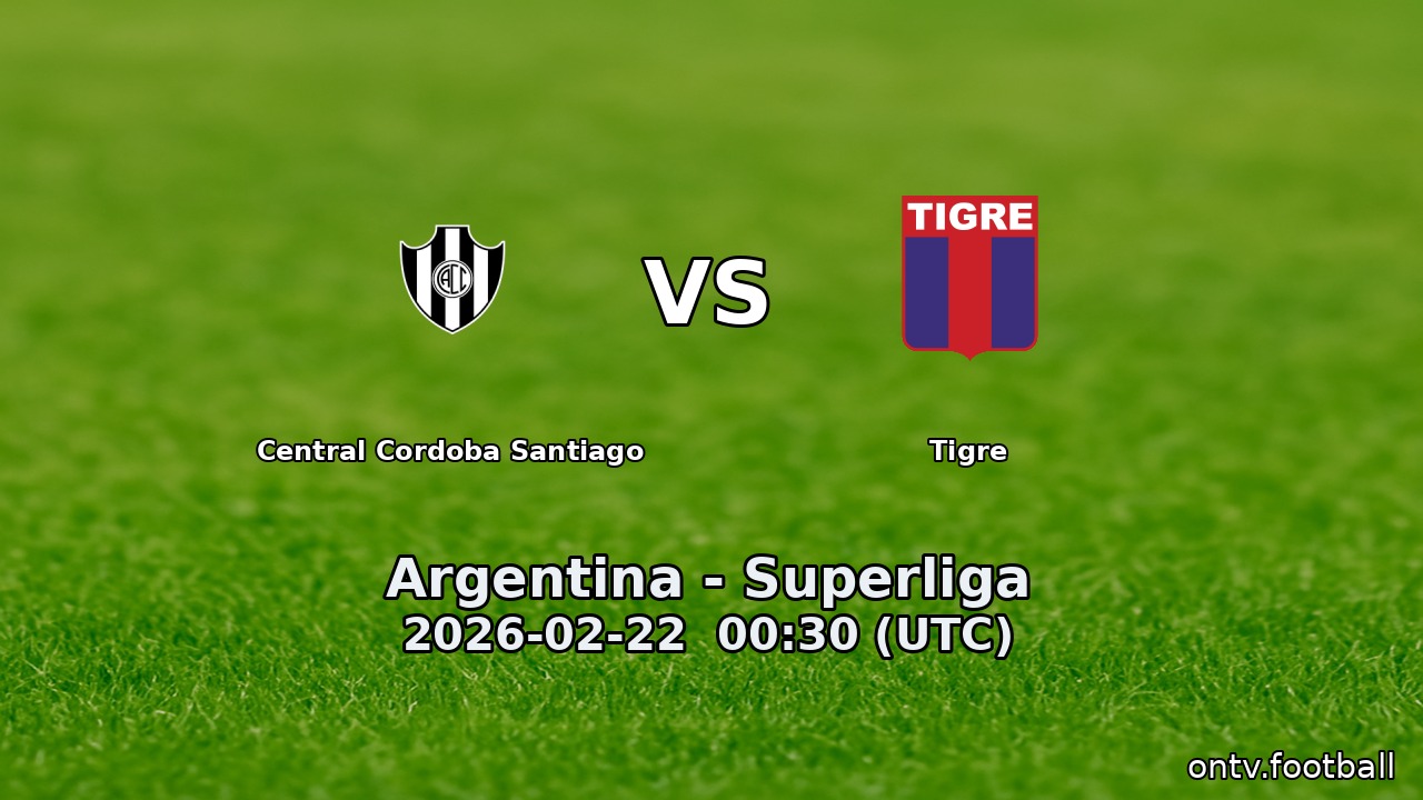Central Cordoba Santiago vs Tigre