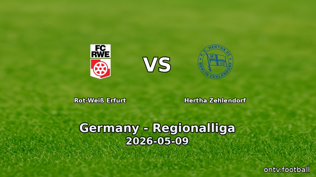Rot-Weiß Erfurt vs Hertha Zehlendorf