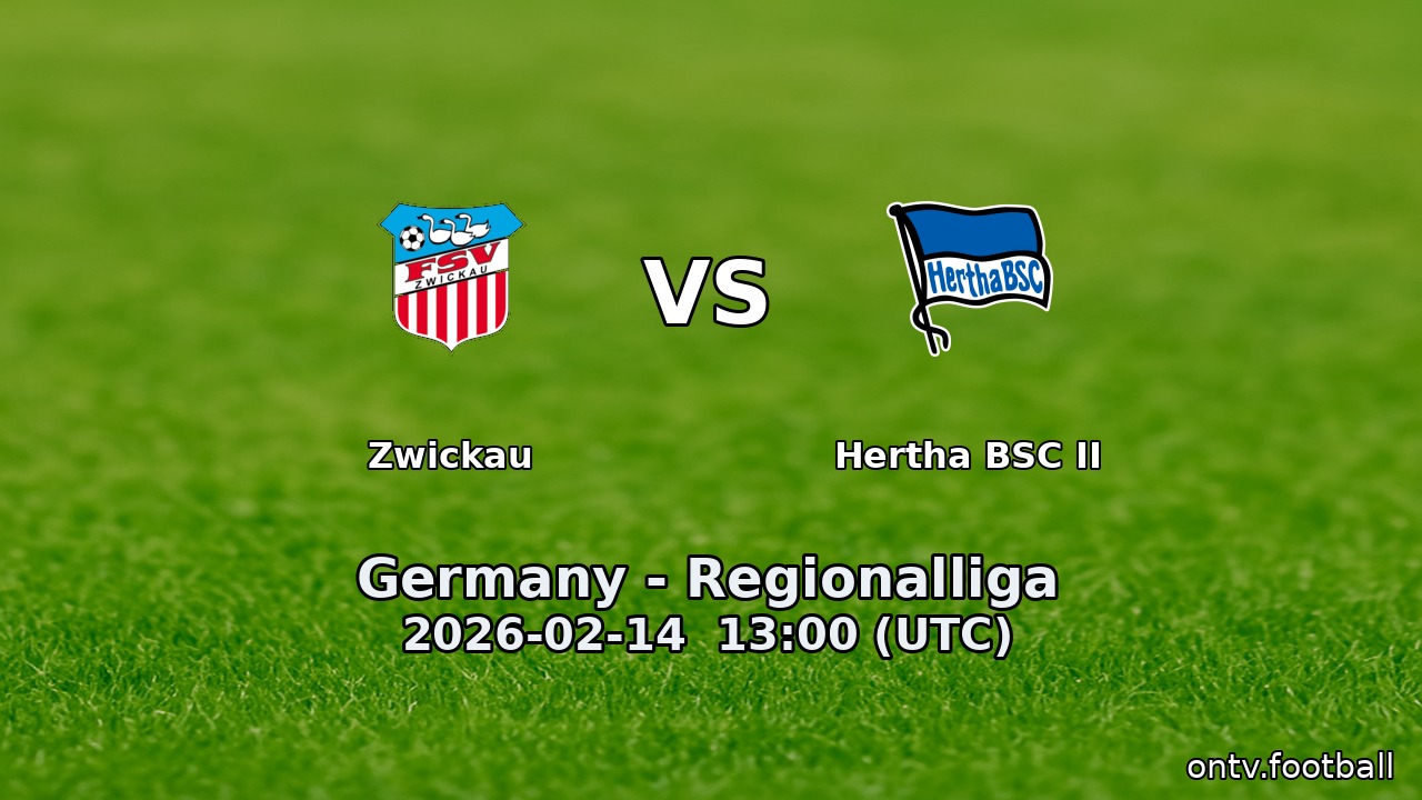 Zwickau vs Hertha BSC II