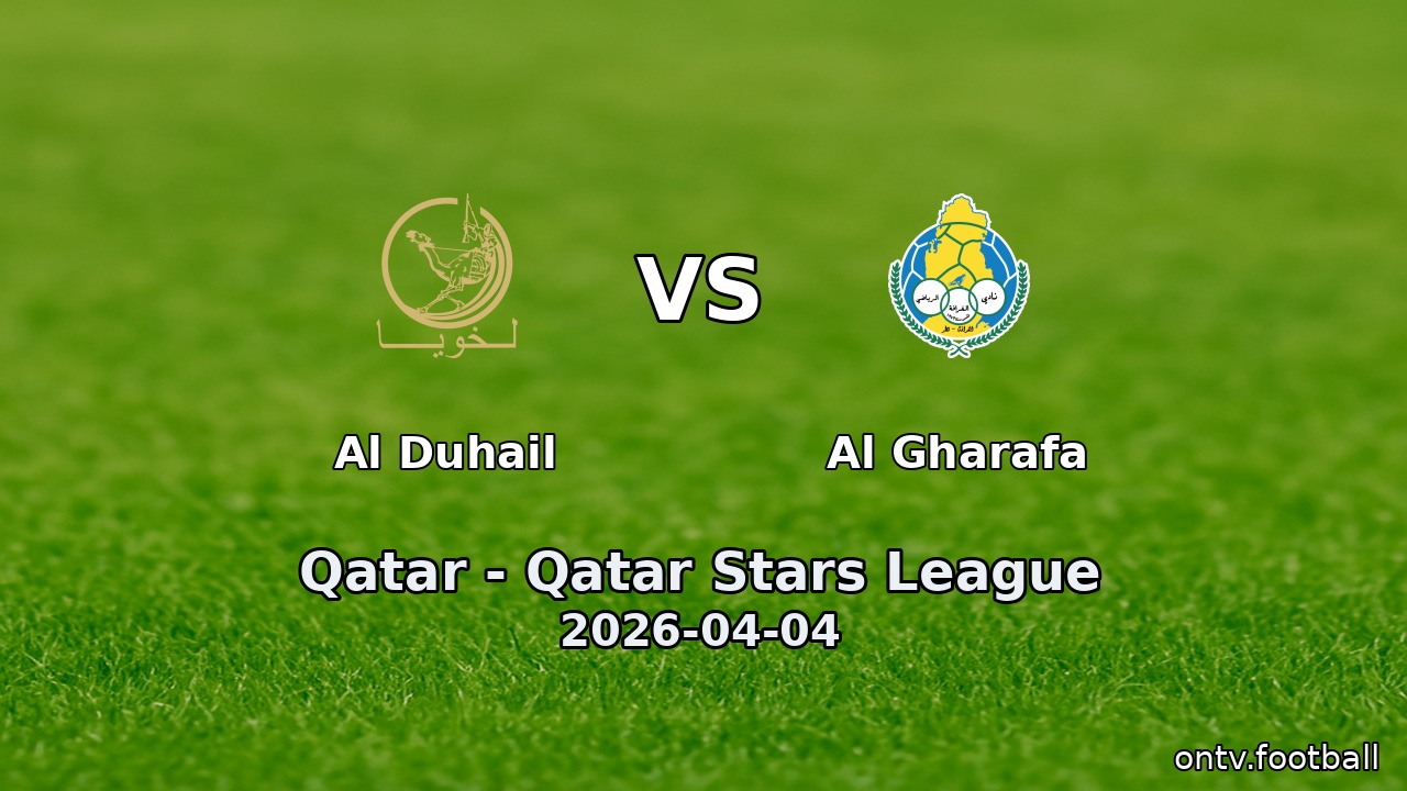 Al Duhail vs Al Gharafa