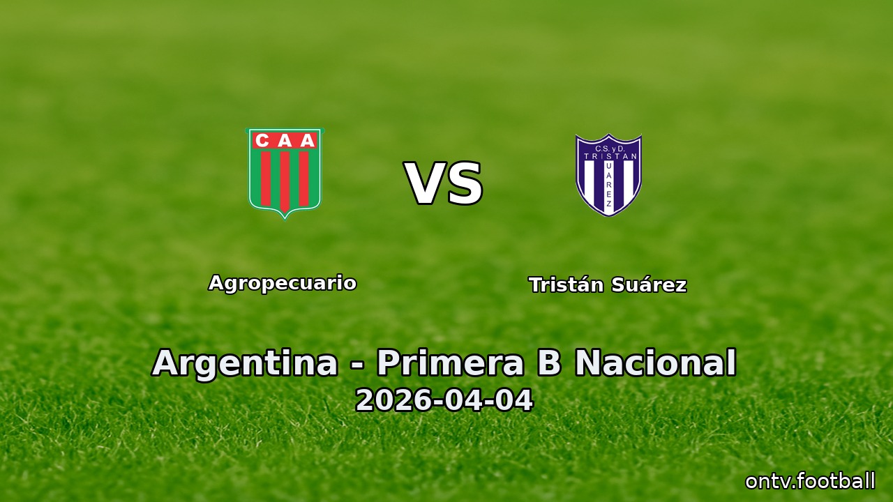 Agropecuario vs Tristán Suárez