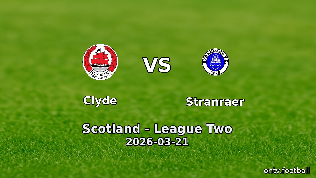 Clyde vs Stranraer