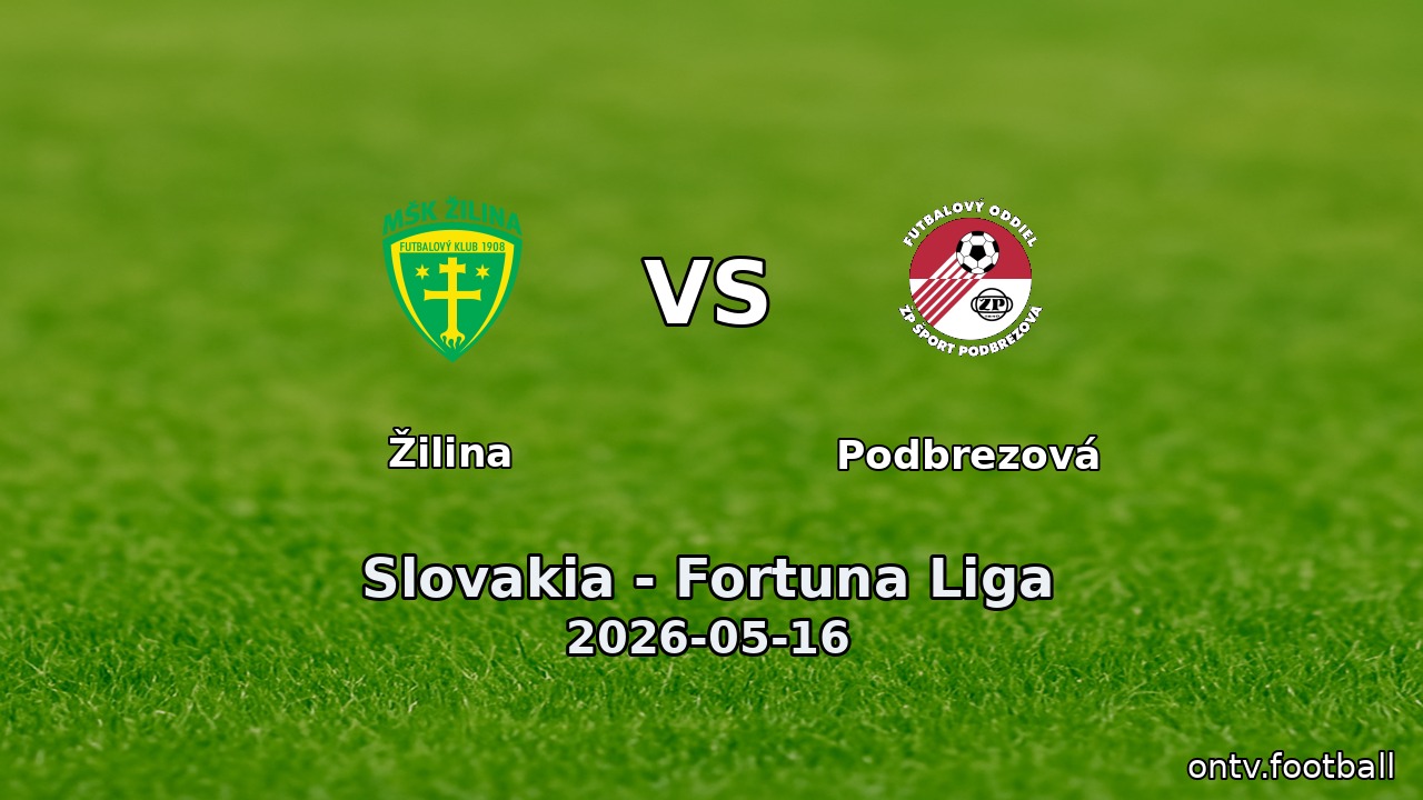 Žilina vs Podbrezová