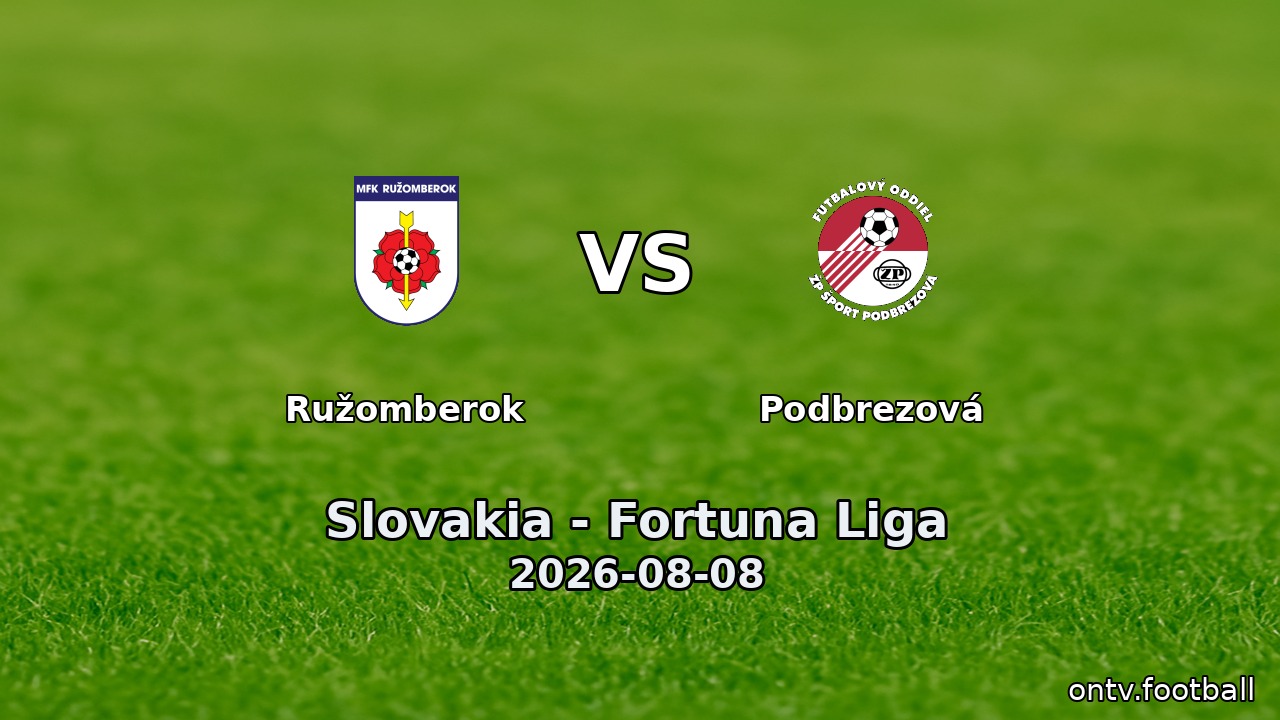 Ružomberok vs Podbrezová