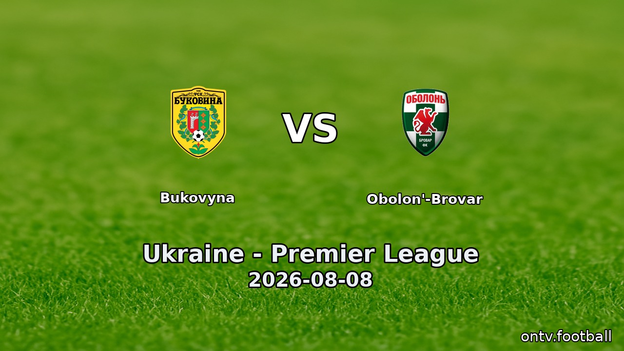 Bukovyna vs Obolon'-Brovar