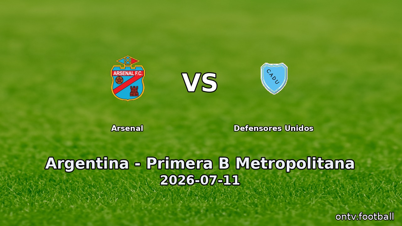 Arsenal vs Defensores Unidos