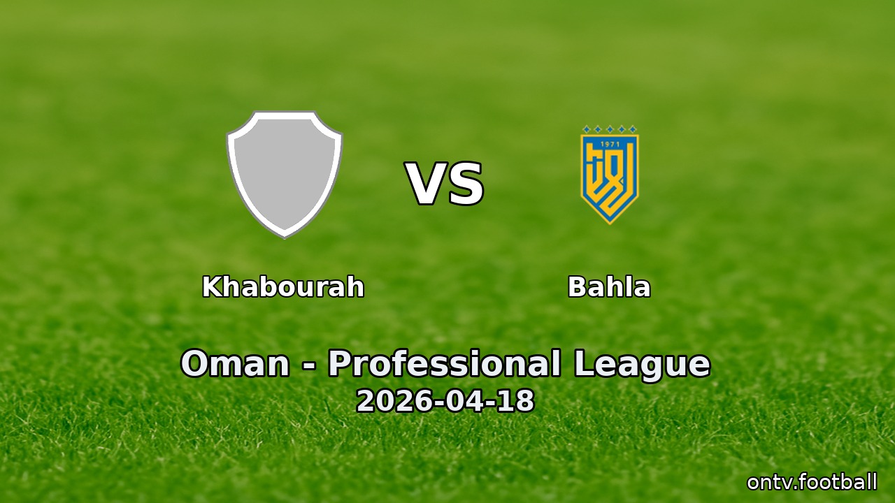 Khabourah vs Bahla