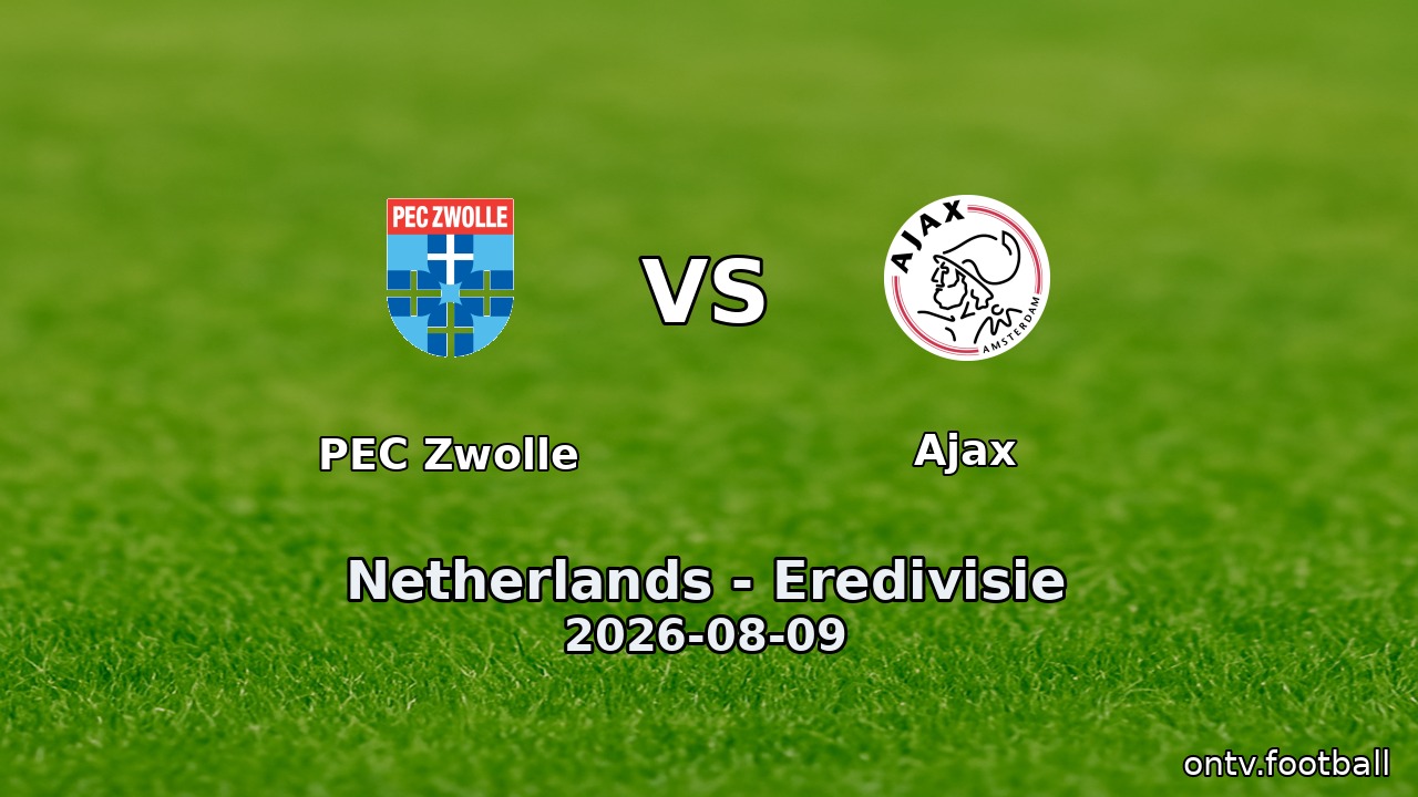 PEC Zwolle vs Ajax